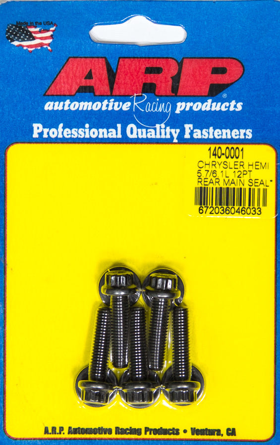 Auto Racing Products Engine Component Rear Motor Cover Bolt Kit Mopar 5.7/6.1L Hemi 140-0001