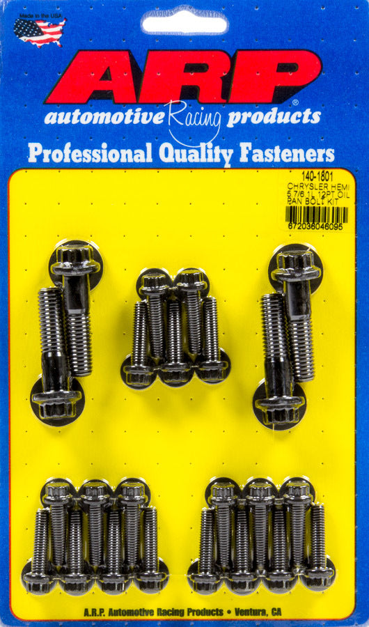 Auto Racing Products Engine Component Oil Pan 12pt Bolt Kit Mopar 5.7L/6.1L Hemi 140-1801