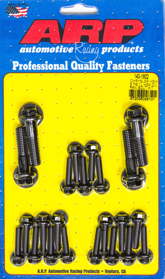 Auto Racing Products Engine Component Oil Pan 6pt Bolt Kit Mopar 5.7L/6.1L Hemi 140-1802