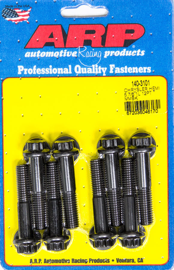 Auto Racing Products Engine Component Motor Mount Bolt Kit 12pt Mopar 5.7/6.1L Hemi 140-3101