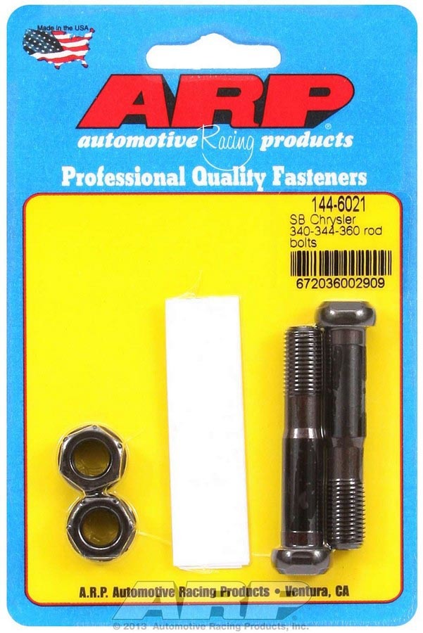 Auto Racing Products Automotive Hardware SBM Rod Bolt Kit - Fits 318/340/360 (2) 144-6021