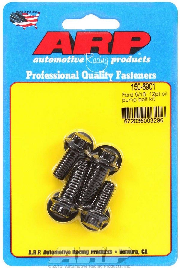 Auto Racing Products Automotive Hardware Ford Oil Pump Bolt Kit 12pt. 150-6901