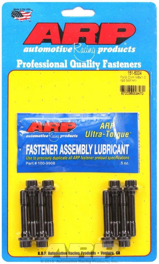 Auto Racing Products Automotive Hardware Ford Rod Bolt Kit - 1.6L CVH M8 151-6004