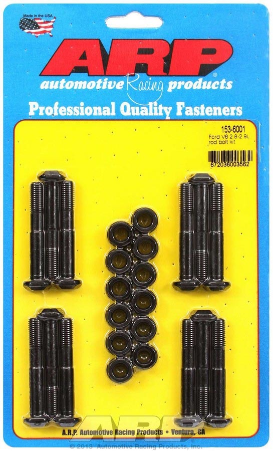 Auto Racing Products Automotive Hardware Ford Rod Bolt Kit - Fits 2.8/2.9L V6 153-6001