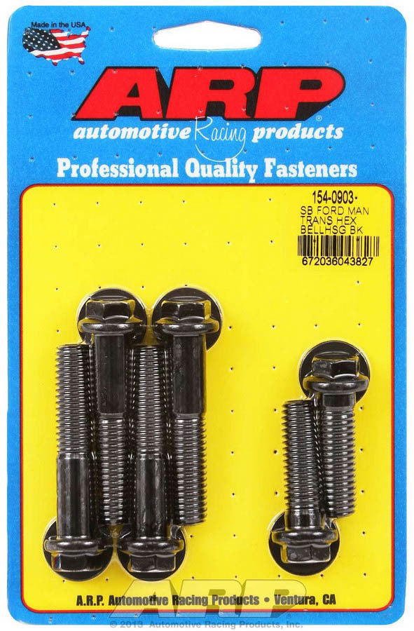 Auto Racing Products Automotive Hardware Bellhousing 6pt Bolt Kit SBF w/Manual Trans 154-0903