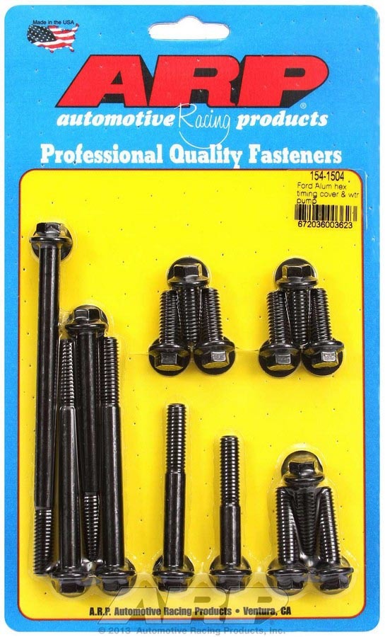 Auto Racing Products Engine Component SBF Timing Cover & Water Pump Bolt Kit 154-1504