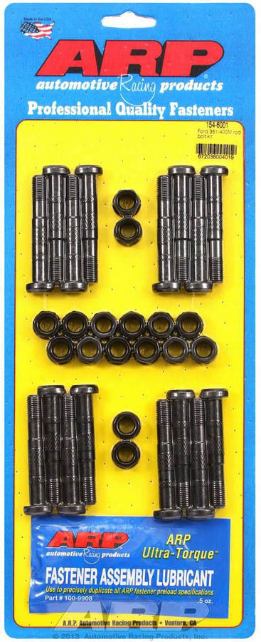 Auto Racing Products Automotive Hardware SBF Rod Bolt Kit - Fits 351-400M 154-6001