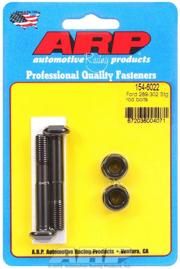 Auto Racing Products Automotive Hardware SBF Rod Bolt Kit - Fits 289-302 (2) 154-6022