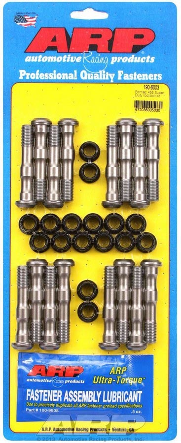 Auto Racing Products Automotive Hardware Pontiac Rod Bolt Kit - Fits 455 Super Duty 190-6003