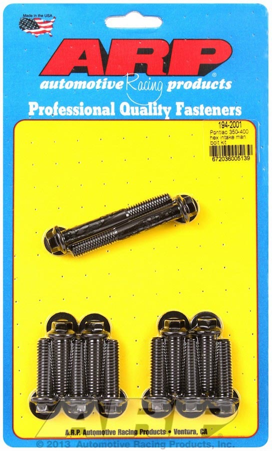 Auto Racing Products Engine Component Pontiac Intake Bolt Kit 194-2001