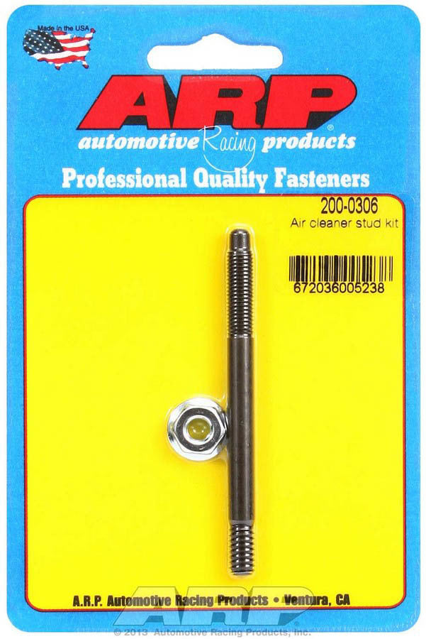 Auto Racing Products Automotive Hardware Air Cleaner Stud Kit 1/4 x 3.200 200-0306