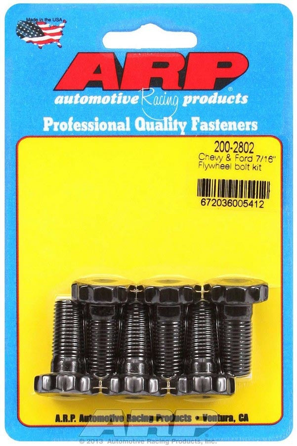Auto Racing Products Wheel Accessory Chevy/Ford Flywheel Bolt Kit 200-2802