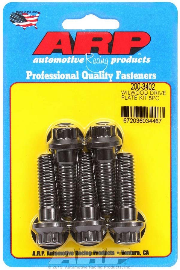 Auto Racing Products Automotive Hardware Wilwood Drive Plate Bolt Kit (5) 200-3402