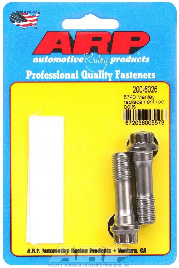 Auto Racing Products Automotive Hardware Replacement Rod Bolt Kit 7/16 (2) 200-6026