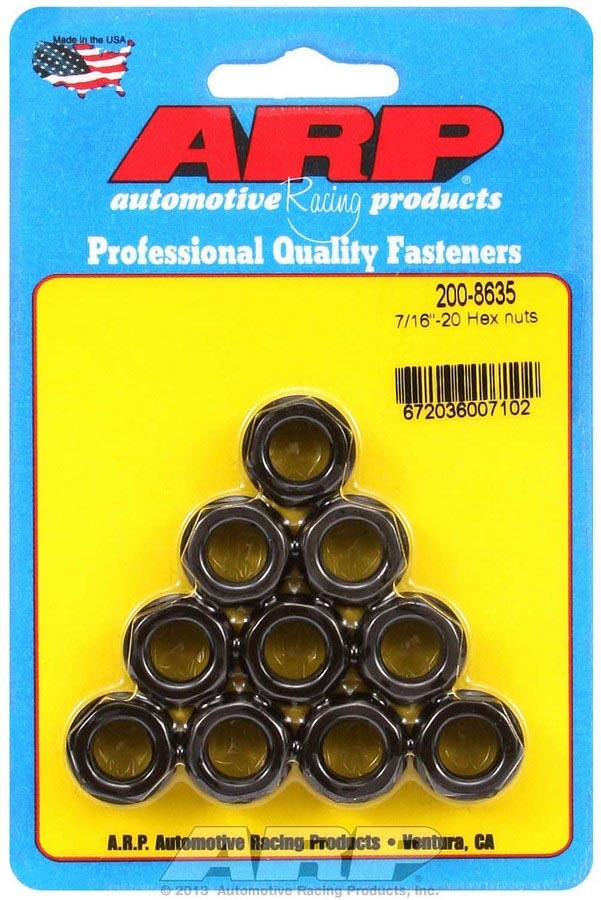 Auto Racing Products Automotive Hardware Hex Nuts - 7/16-20 (10) 200-8635