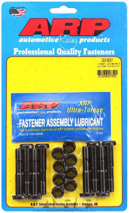 Auto Racing Products Automotive Hardware Nissan Rod Bolt Kit - Fits L20 4-Cylinder 202-6001