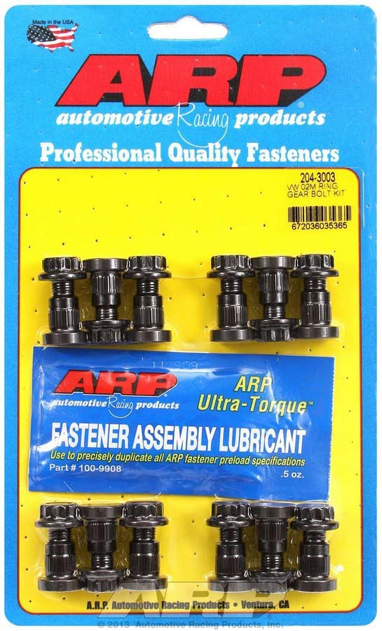 Auto Racing Products Drivetrain Component Ring Gear Bolt Kit 12pt 9mm x 1.0 x 1.100 VW 020 204-3003