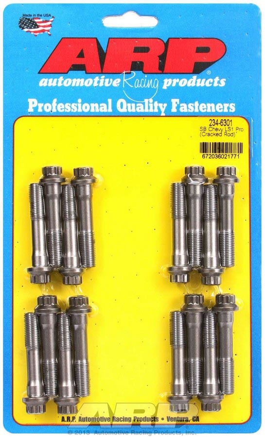 Auto Racing Products Automotive Hardware SBC Rod Bolt Kit - Fits LS1 Cracked Rod 234-6301