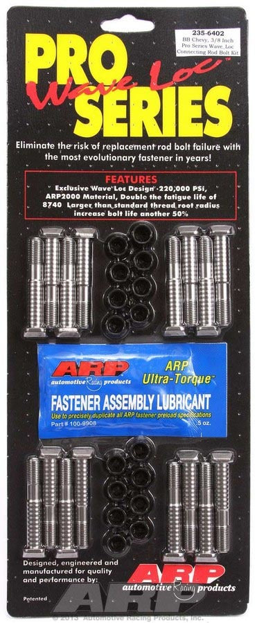 Auto Racing Products Automotive Hardware BBC Rod Bolt Kit - Fits 396-427 w/3/8in 235-6402