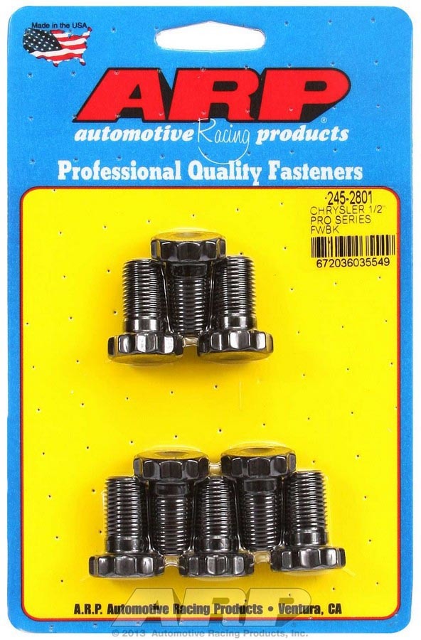 Auto Racing Products Wheel Accessory Mopar Flywheel Bolt Kit - 1/2 245-2801