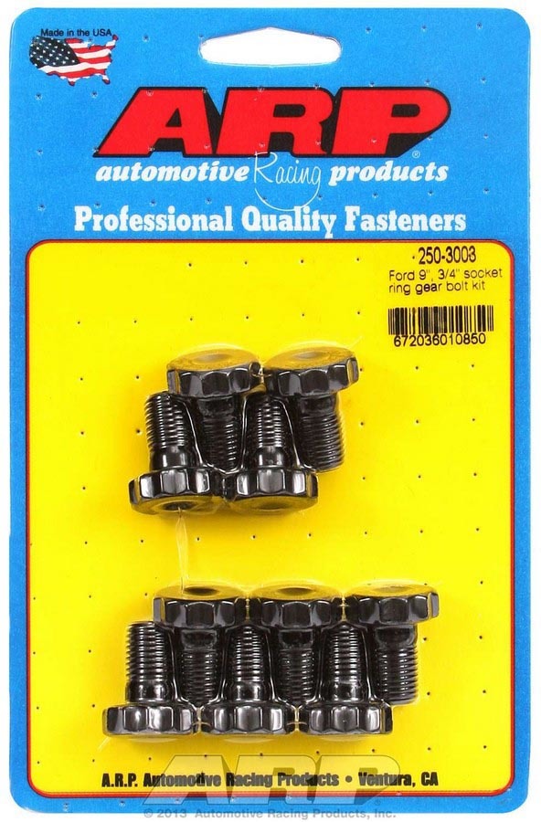 Auto Racing Products Drivetrain Component Ford 9in Ring Gear Bolt Kit .750 UHL 250-3003