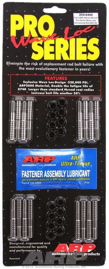 Auto Racing Products Automotive Hardware SBF Rod Bolt Kit - Fits 289-302 w/5/16in 254-6402