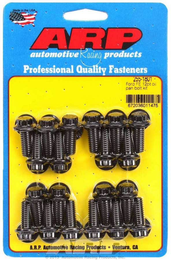 Auto Racing Products Engine Component Oil Pan Bolt Kit - 12pt. Ford FE 255-1801