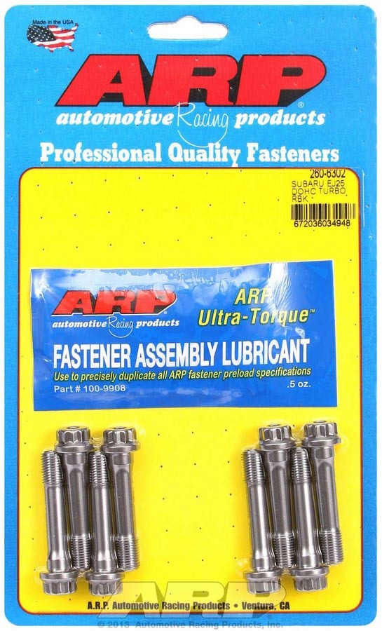 Auto Racing Products Automotive Hardware Rod Bolt Kit Subaru EJ25 DOHC Turbo 260-6302