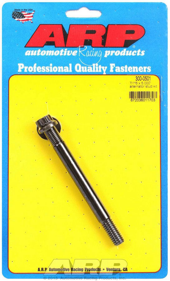 Auto Racing Products Automotive Hardware Alternator Stud Kit 7/16 x 5.000 300-0501
