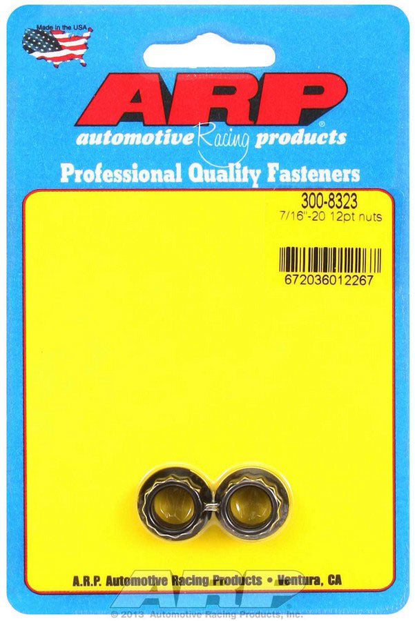 Auto Racing Products Automotive Hardware 7/16-20 12pt. Nuts (2) 300-8323