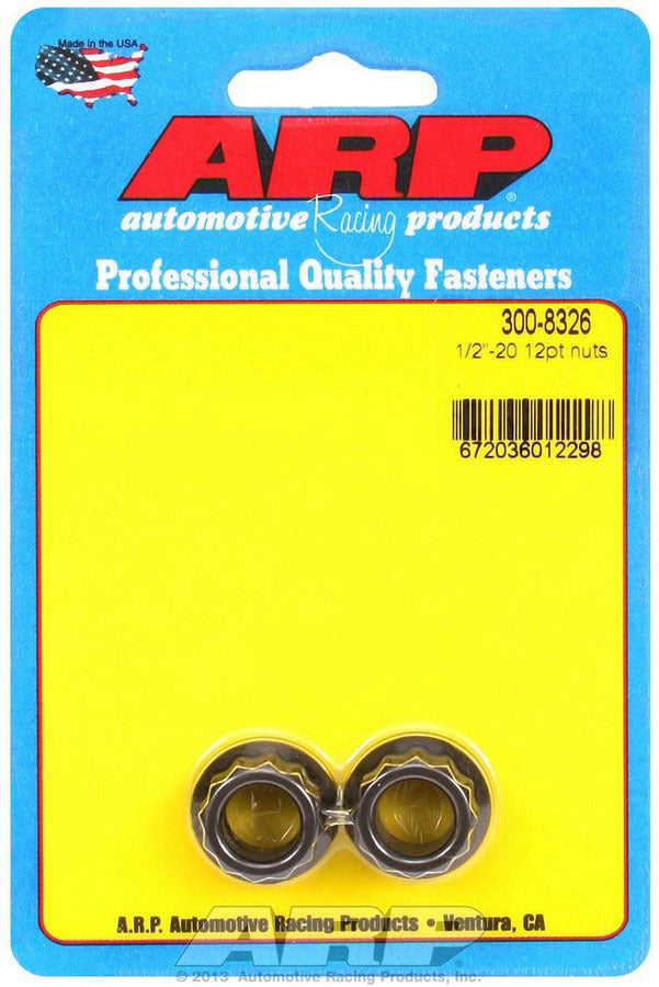 Auto Racing Products Automotive Hardware 1/2-20 12pt. Nut (2pk) 300-8326