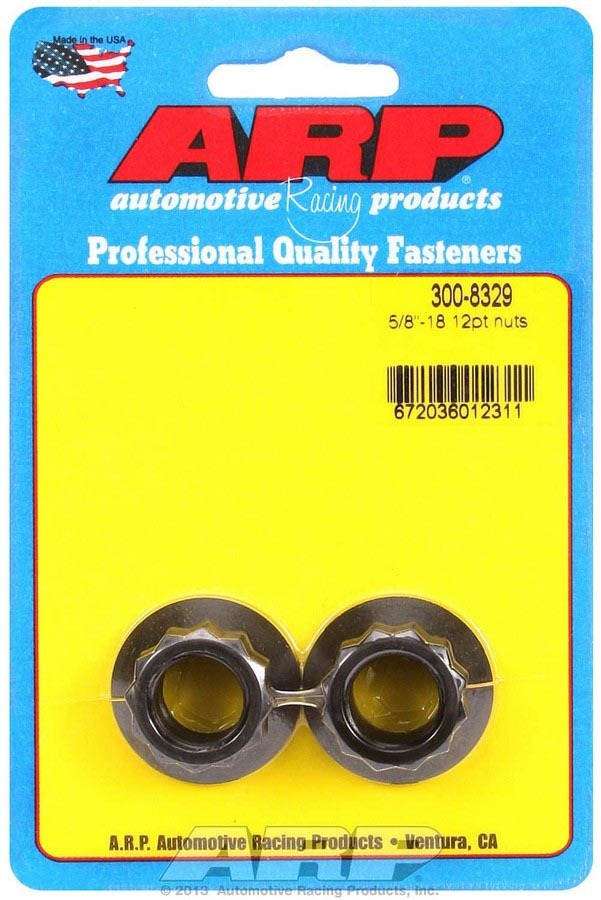 Auto Racing Products Automotive Hardware 5/8-18 12pt. Nuts (2) 300-8329