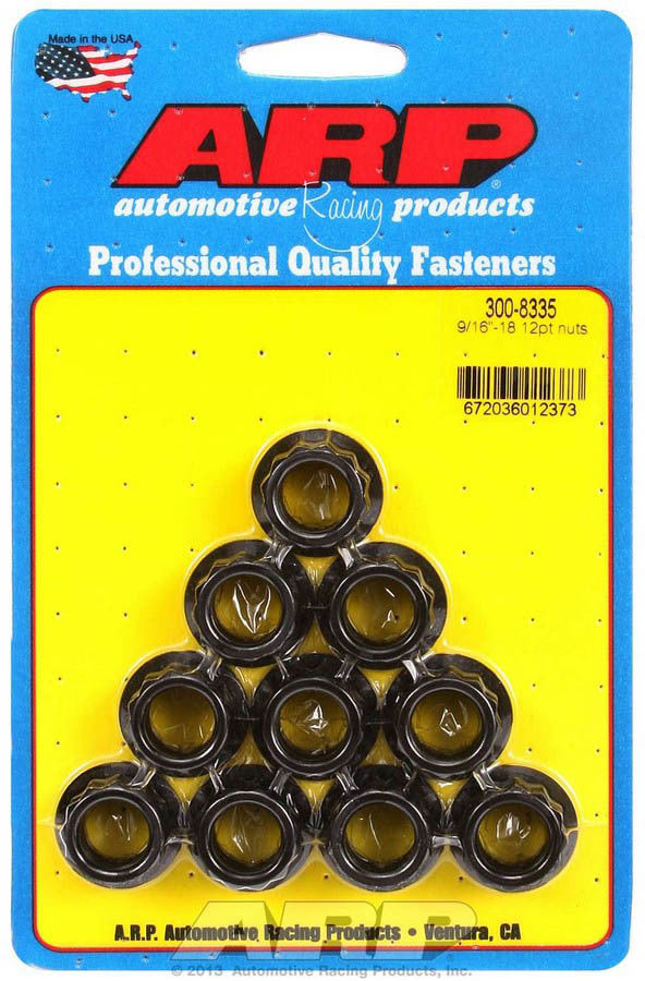 Auto Racing Products Automotive Hardware 9/16-18 12pt. Nuts (10) 300-8335