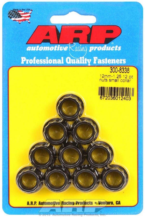 Auto Racing Products Automotive Hardware 12mm x 1.25 12pt Nut Kit 10pk 300-8338