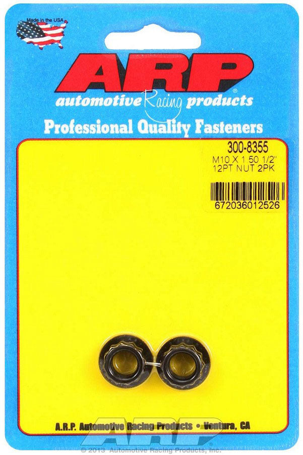 Auto Racing Products Automotive Hardware Nut- 12pt 10mm X 1.50 2pk 300-8355