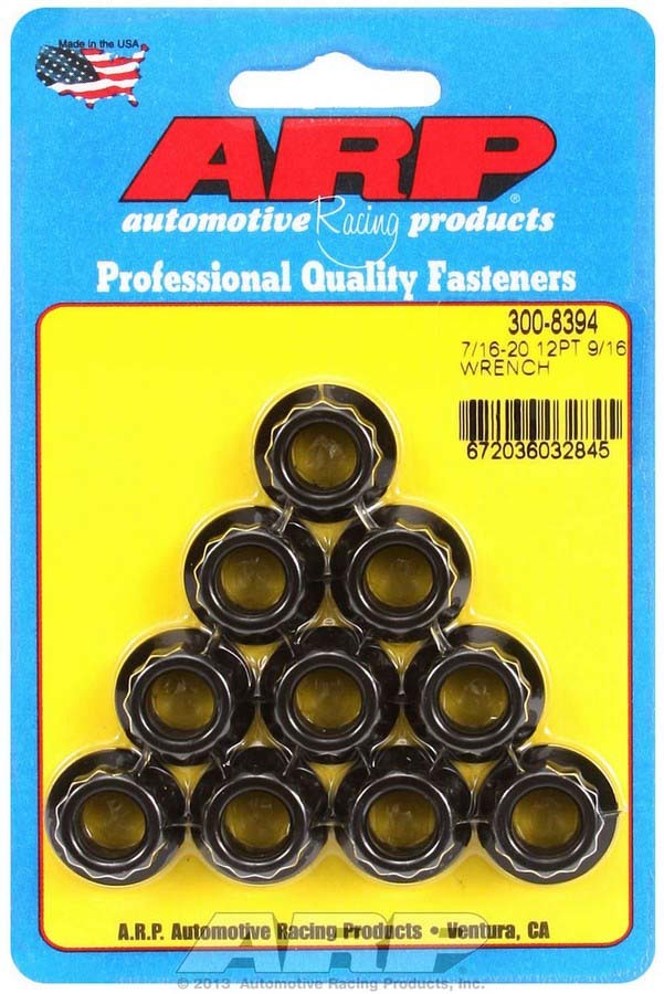 Auto Racing Products Automotive Hardware 7/16-20 12pt. Nuts (10) 300-8394