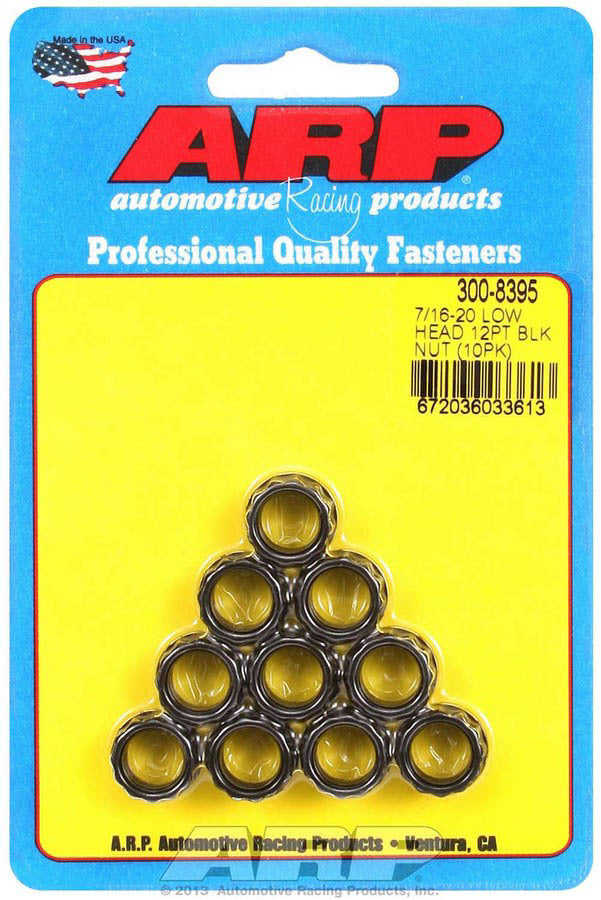 Auto Racing Products Automotive Hardware 7/16-20 12pt. Nuts (10) 300-8395