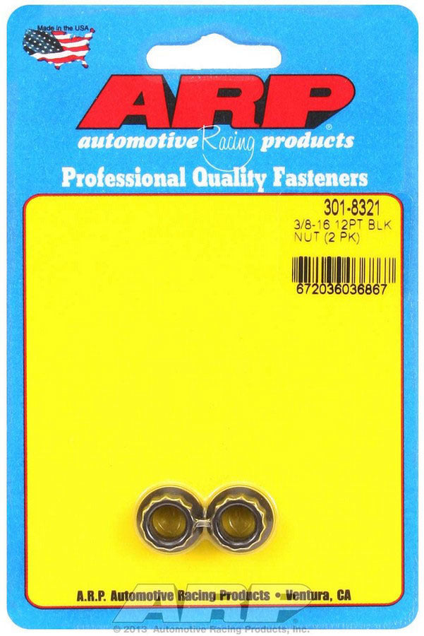 Auto Racing Products Automotive Hardware 3/8-16 12pt Nut Kit 2pk 301-8321