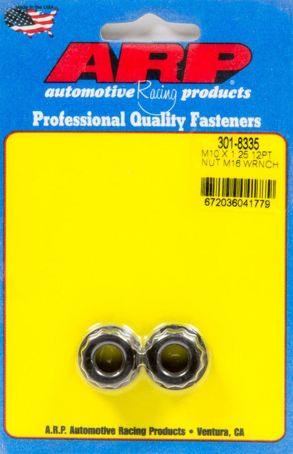 Auto Racing Products Automotive Hardware 10mm x 1.25 12pt Nuts (2pk) 301-8335