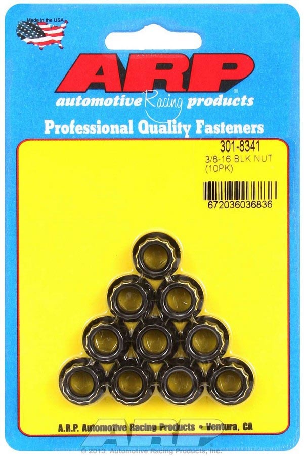 Auto Racing Products Automotive Hardware 3/8-16 12pt. Nuts (10) 301-8341