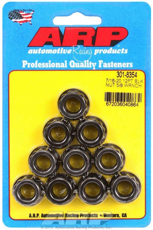 Auto Racing Products Automotive Tool 7/16-20 12pt. Nuts (10) 301-8354