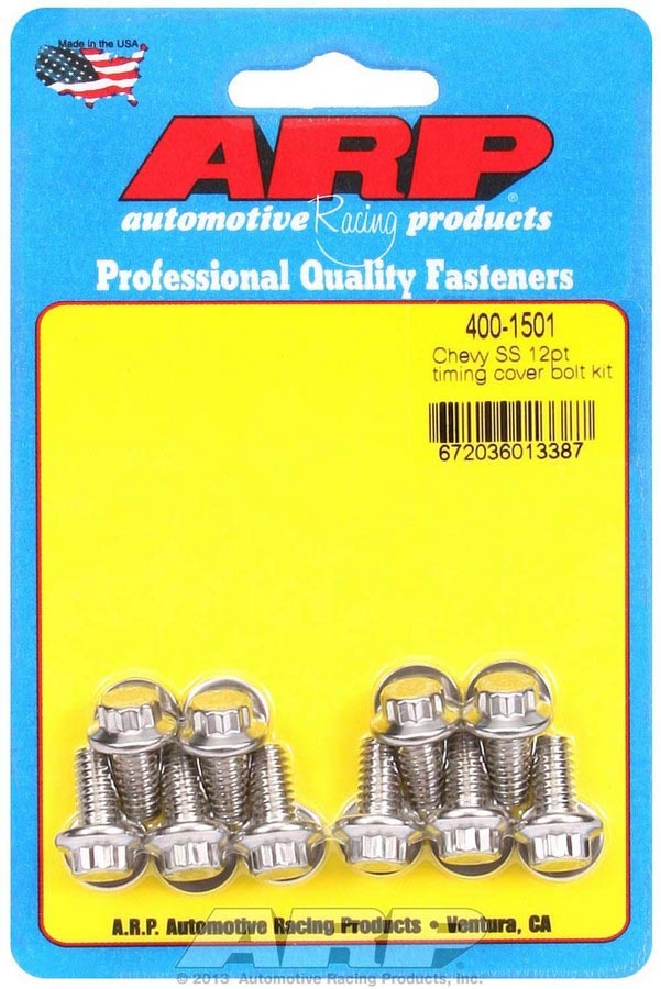 Auto Racing Products Engine Component S/S Timing Cover Bolt Kit 400-1501