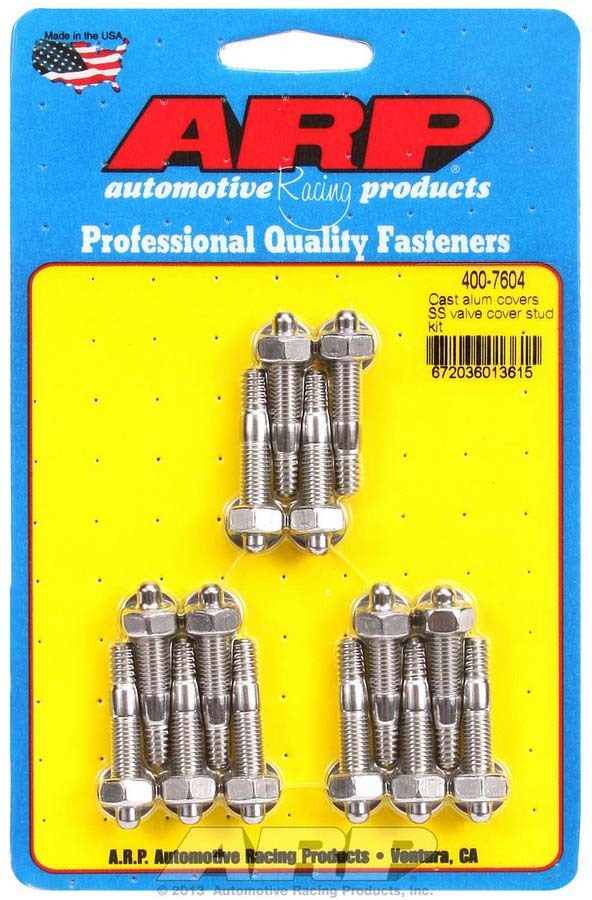 Auto Racing Products Engine Component S/S Valve Cover Stud Kit 6pt. (14) 400-7604