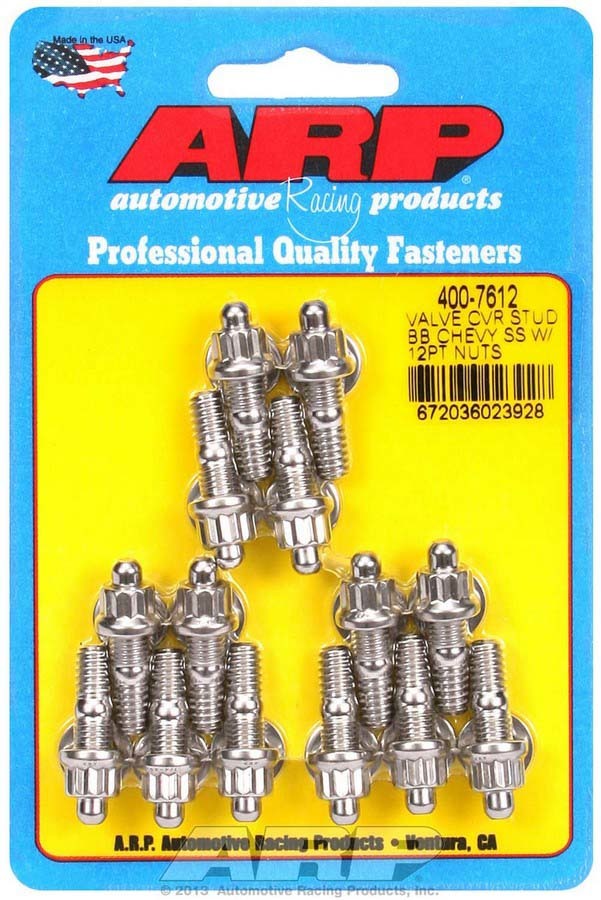 Auto Racing Products Engine Component S/S Valve Cover Stud Kit 12pt. (14) 400-7612