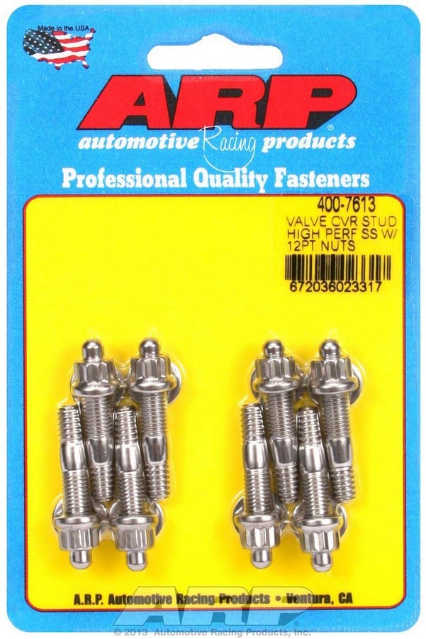 Auto Racing Products Engine Component S/S Valve Cover Stud Kit 12pt. (8) 400-7613
