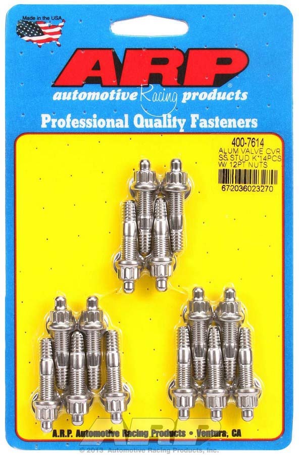 Auto Racing Products Engine Component S/S Valve Cover Stud Kit 12pt. (14) 400-7614