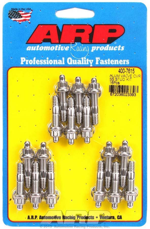 Auto Racing Products Engine Component S/S Valve Cover Stud Kit 12pt. (16) 400-7615