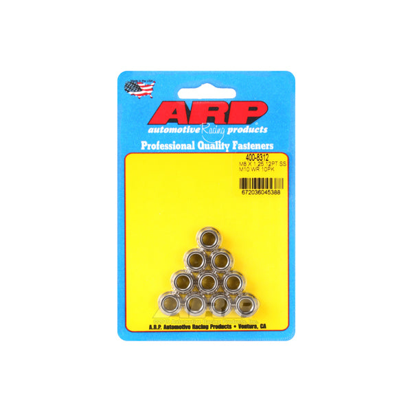 Auto Racing Products Automotive Hardware 12pt SS Nut 8mm x 1.25 10pk 400-8312