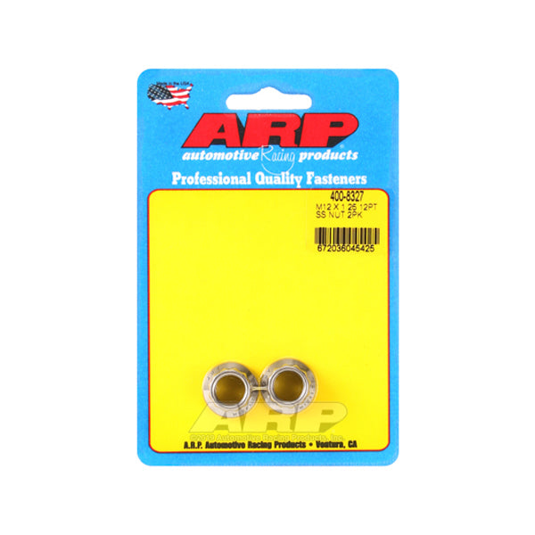 Auto Racing Products Automotive Hardware 12mm X 1.25 S/S Nut Kit 12pt 2pk 400-8327