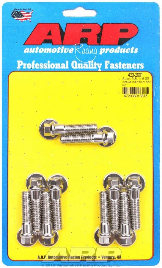 Auto Racing Products Engine Component Intake Manifold Bolt Kit S/S - Buick 3.8L V6 423-2001
